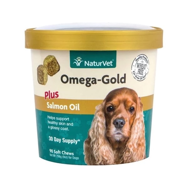 NaturVet Dogs - Omega-Gold Plus Salmon Oil